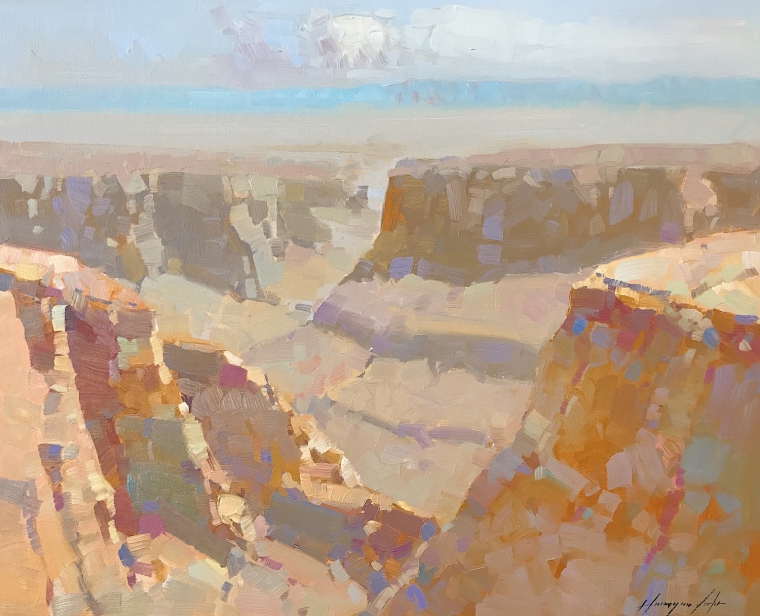 Grand Canyon, Original oil Painting, Handmade artwork, One of a Kind                       